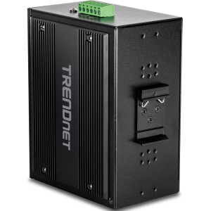 TRENDnet TI-PG262 26-Port Ethernet Switch, 16 Gigabit PoE+ ports, 8 Gigabit ports, 2 Gigabit SFP slots, 52 Gbps switching capacity, DIN-rail/wall mount